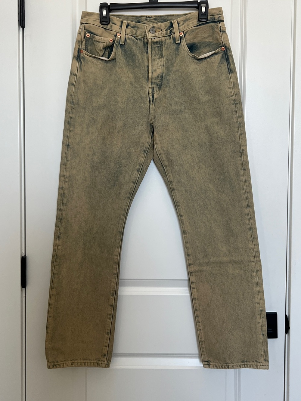 Levi's 501 Women's Straight-Leg Jeans in Olive Drab
